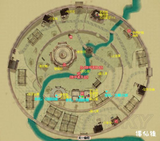 《仙剑奇侠传4》迷宫地图 全宝箱物品详细迷宫