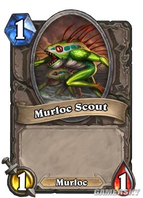 鱼人斥候(鱼人猎潮者战吼召唤),从零费上调至一费.