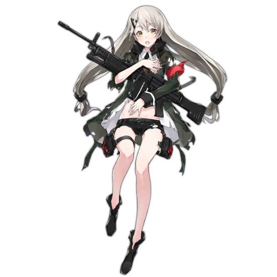 少女前线P99、MG4及SVD高清大破立绘图鉴