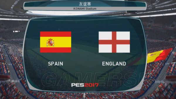 《实况足球2017(PES2017)》西班牙VS英格兰
