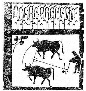 东汉时代的牛耕画像砖,在局势稍微稳定之后,各个势力都会致力于恢复