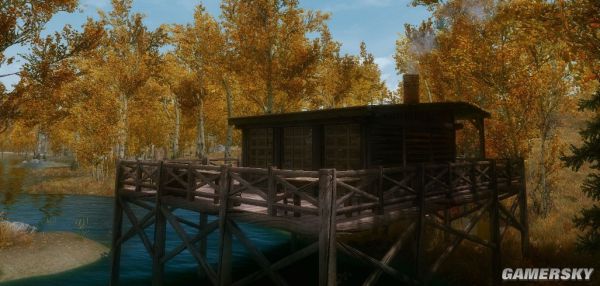 《上古卷轴5天际重制版》裂谷城钓鱼小屋mod