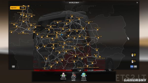 欧洲卡车模拟2v125126无限金钱地图全开通用存档