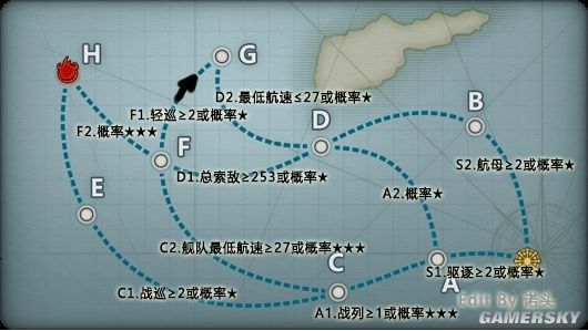 战舰少女r5-1攻略 5-1带路条件及推荐阵容