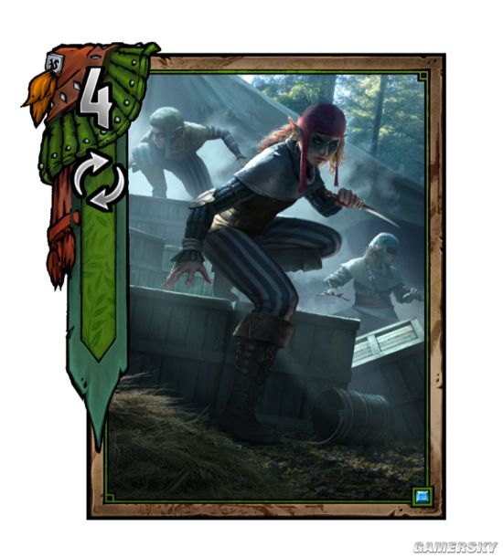 巫师1妹子卡片图片