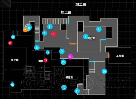 生化危机7解剖室地图图片