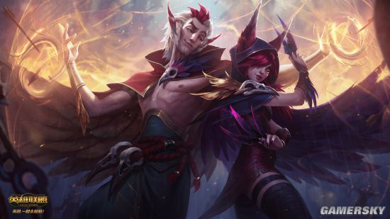 英雄联盟lol新英雄霞与洛4k高清壁纸下载lol霞与洛原画及壁纸欣赏 英雄联盟 游民星空gamersky Com