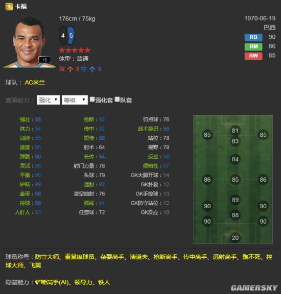 FIFA Online3国服各位置最强球员推荐