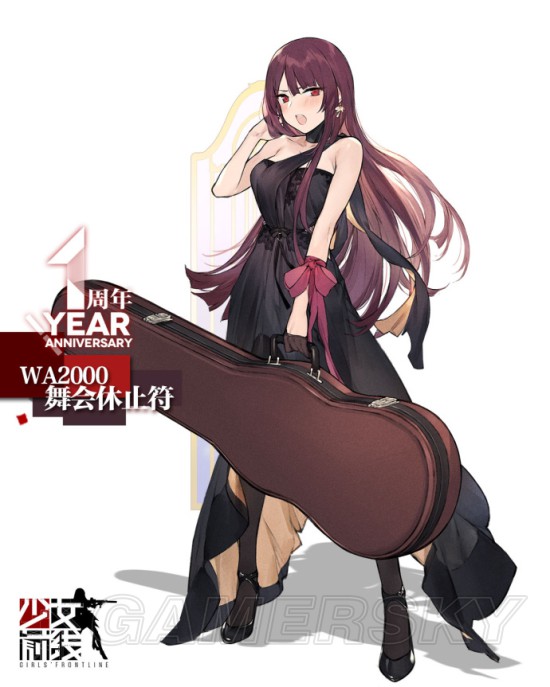 少女前线绿毛,白学皮肤图鉴 m950a,wa2000晚礼服皮肤