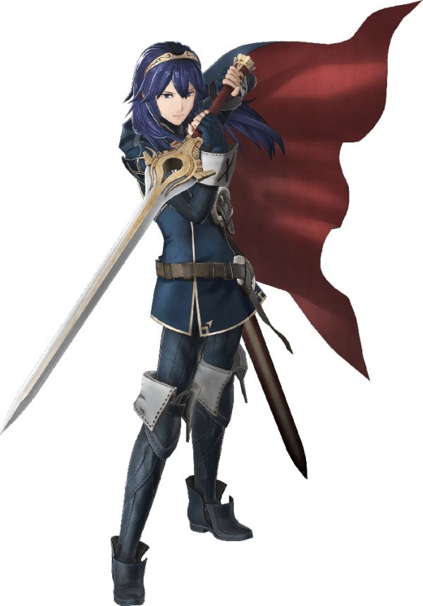 她带着面具,自称marth,持有世界上独一无二的圣剑法尔西昂(falchion)
