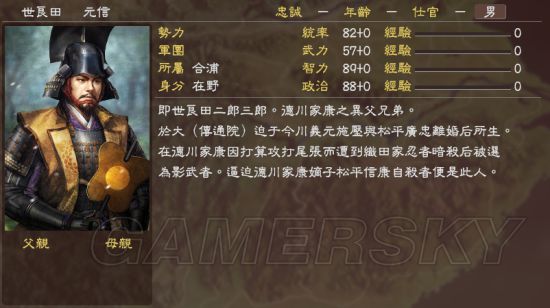 《三国志13》信长之野望75员新武将mod及使用说明_德川家-世良田元信