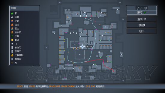 逃脱者地图图片