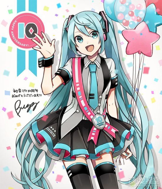 vocaloid官方邀请数十位画师绘制的初音未来贺图一览