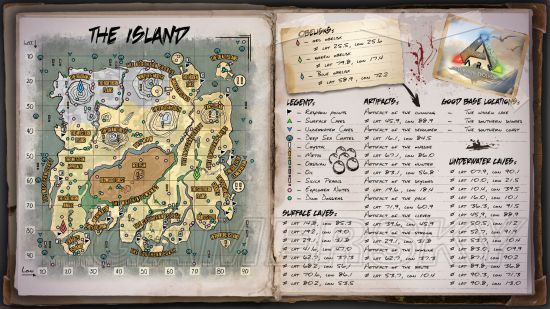 《方舟生存进化》全官方地图图示详解_九游手机游戏图片