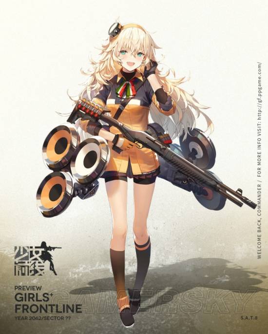 少女前线sat8建造时间 sat8战怎么样_sat8大破立绘