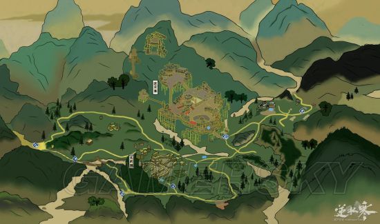 逆水寒玩家手绘地图一览大宋疆域图手绘欣赏