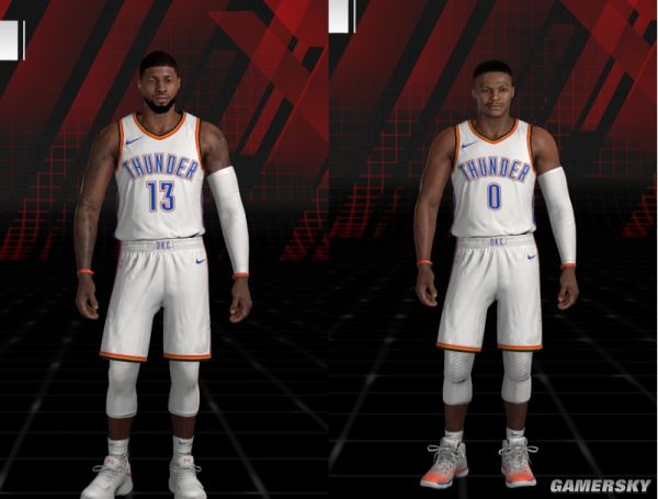 《nba2k18》雷霆队乔治威少身形mod