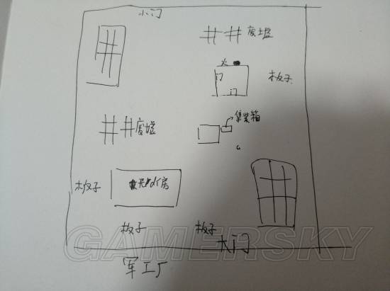 军工厂地图地窖位置图片