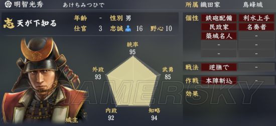 《信长之野望大志》武将总数值排名Top50 哪个武将总评高