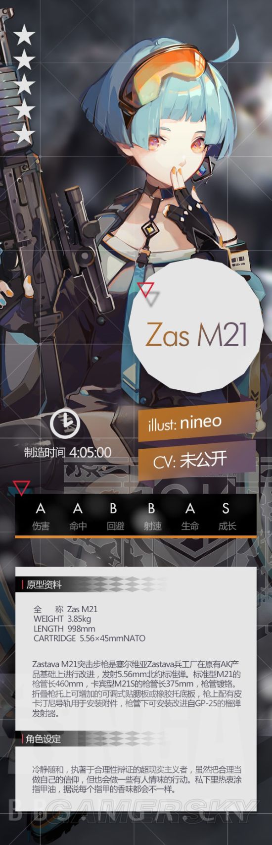 少女前线zas m21立绘 m21大破