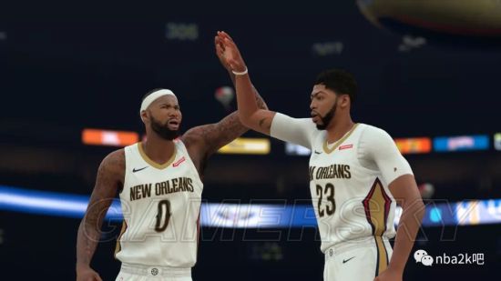 《nba2k18》双塔低位背身单打战术动图教学