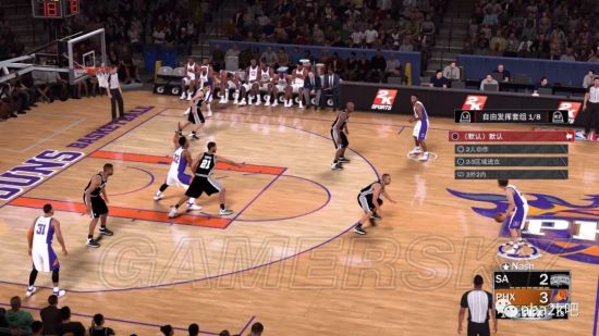 《NBA2K18》太阳队经典炮轰战术动图演示