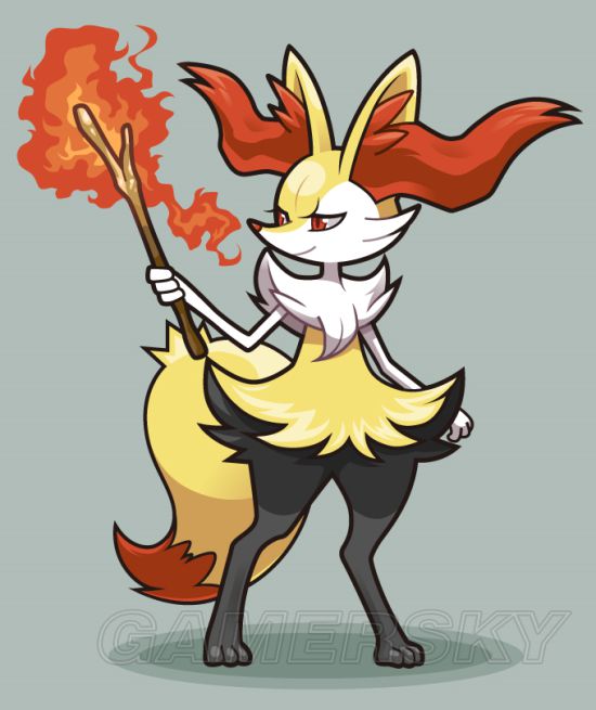 654长尾火狐展开 #654 长尾火狐 テールナー braixen   属性: 火