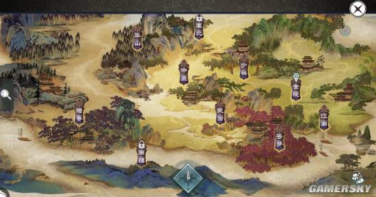 一梦江湖游戏内各场景地图展示图片