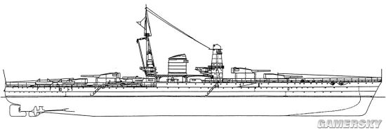 热那亚的安莎尔多公司给出了18000吨级的新袖珍战列舰方案,装备两