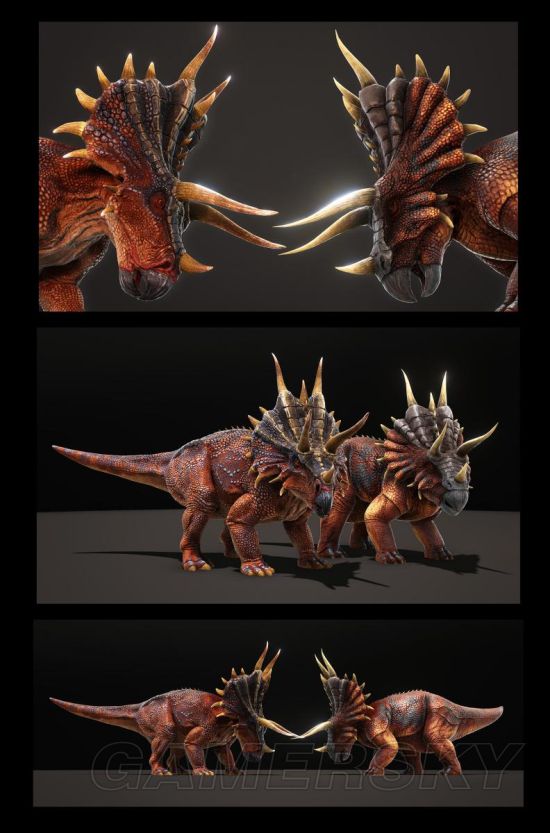 《方舟生存进化》早期版本物种tlc阶段更新说明_三角龙(triceratops)