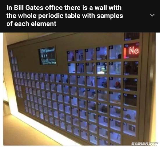 比尔盖兹的元素墙图片