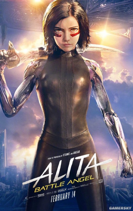 《阿丽塔:战斗天使》全新海报 机械少女持刀耍