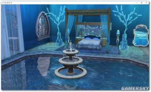 《模拟人生4》美人鱼海底世界水晶宫mod