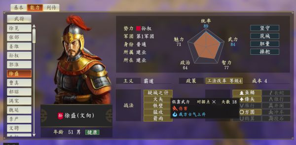 三国志14二线实用战斗武将推荐