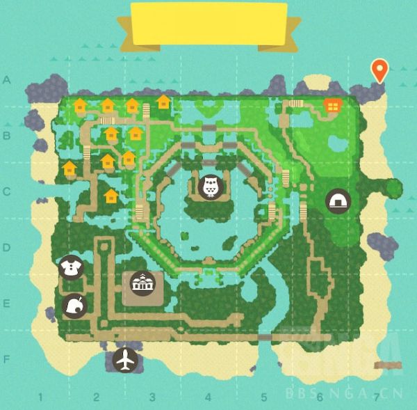 《动物森友会》温泉小岛设计参考