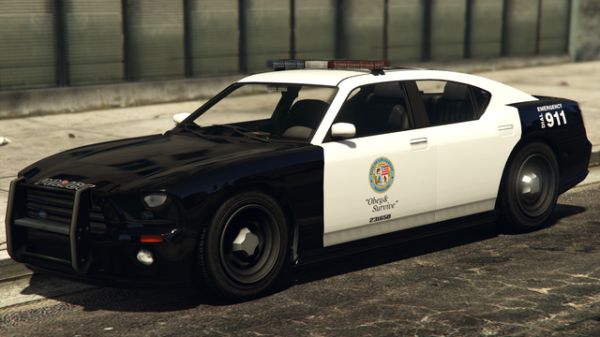 洛杉矶警局lapd的道奇charger警车:fib在gta4和5中,猛牛也作为fib用车
