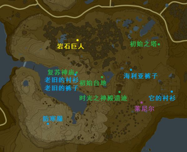 《塞尔达传说荒野之息》全高塔区域要素统计与地图标注