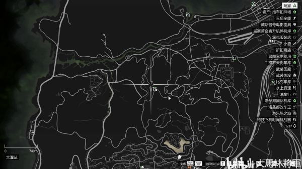gta5好莱坞山地图位置图片