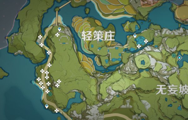 《原神》1.1版本竹笋与鳅鳅宝玉采集位置