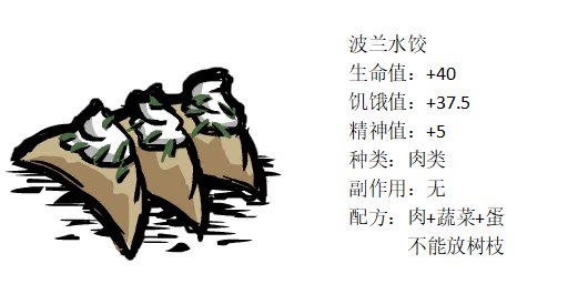 饥荒联机版57种食谱