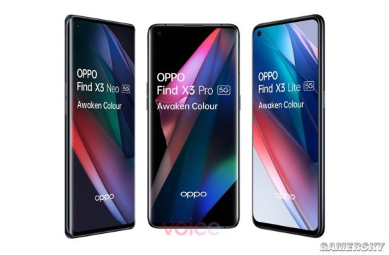 OPPO Find X3 Pro正面渲染图曝光：单孔曲面屏