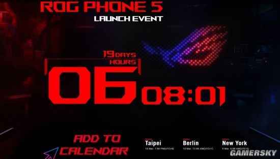 ROG游戏手机5发布时间曝光：3月10日正式亮相
