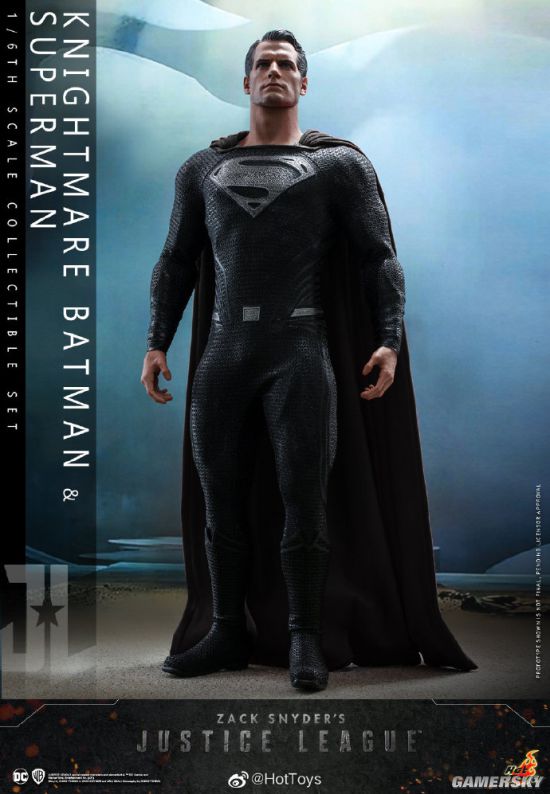 hottoys推出扎导版正义联盟噩梦版蝙蝠侠黑超人偶套装头雕表情丰富