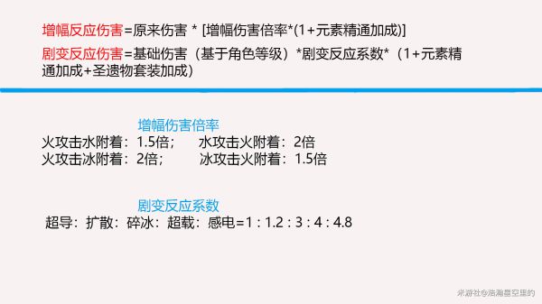 元素精通之所以能作为一个乘区呢,是因为它是对元素反应造成的伤害,有