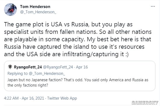 《战地6》剧情爆料:俄国占领日本种子岛 美军试图入侵