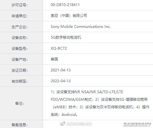 索尼Xperia 1 III现已入网工信部 国行版5月20日发布