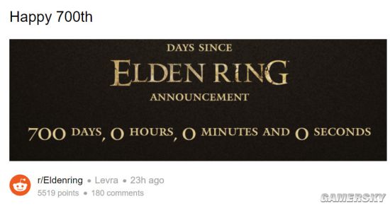 700天！自2019年E3大展以来《Elden Ring》未发布任何大的消息