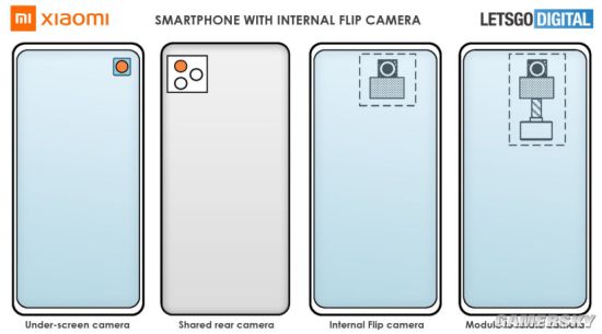 小米旋转式屏下摄像头专利曝光 兼顾前后拍照