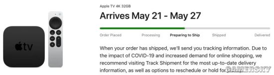 新款Apple TV 4K准备出货 将在5月21日至27日交付