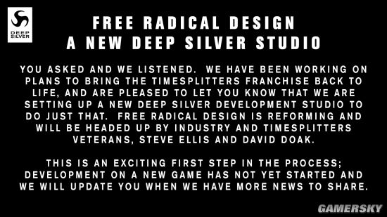 深银宣布重开《时空分裂者》系列工作室Free Radical Design工作室 欲重启该系列